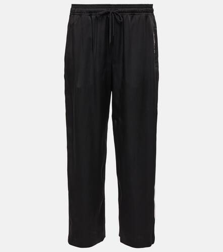 Embroidered crÃªpe satin track pants - Saint Laurent - Modalova