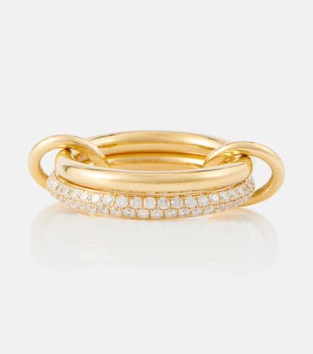 Virgo 18kt linked rings with white diamonds - Spinelli Kilcollin - Modalova