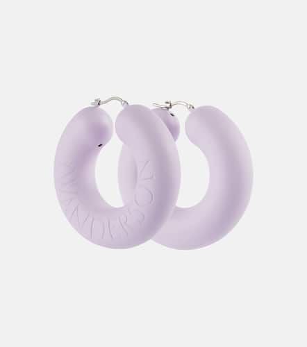 JW Anderson Logo hoop earrings - JW Anderson - Modalova