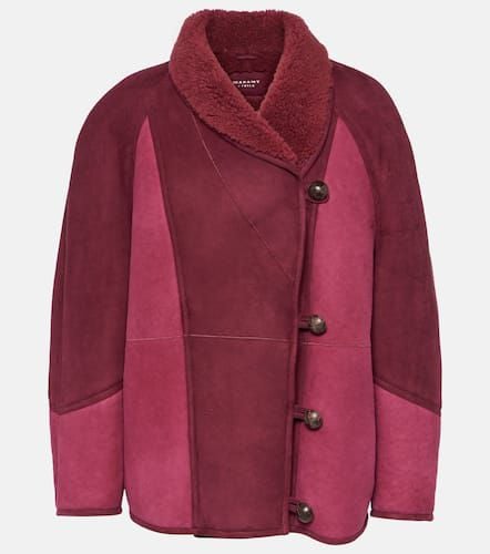 Abeni shearling-lined suede jacket - Marant Etoile - Modalova