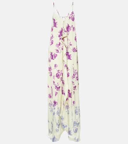 Ruffled floral maxi dress - Jil Sander - Modalova