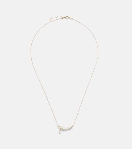 Persée Gradient 18kt chain necklace with diamond and pearls - Persee - Modalova