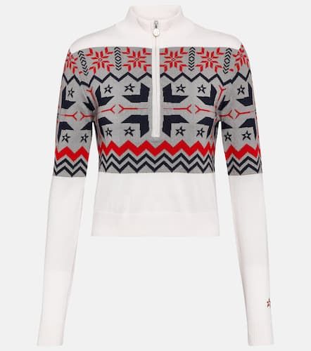 Nordic intarsia wool half-zip sweater - Perfect Moment - Modalova