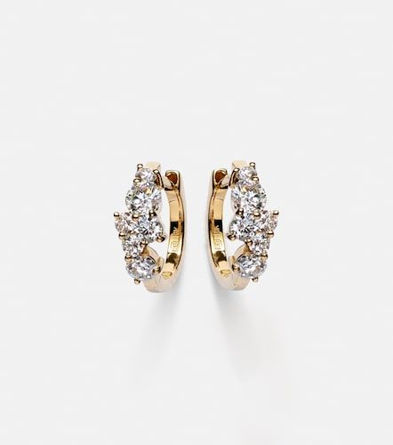 Orecchini in 14kt con diamanti - Sydney Evan - Modalova