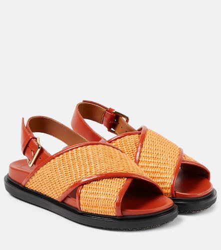 Marni Fussbet raffia-effect sandals - Marni - Modalova