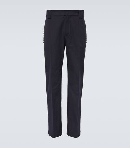 Rockstud canvas straight pants - Valentino - Modalova