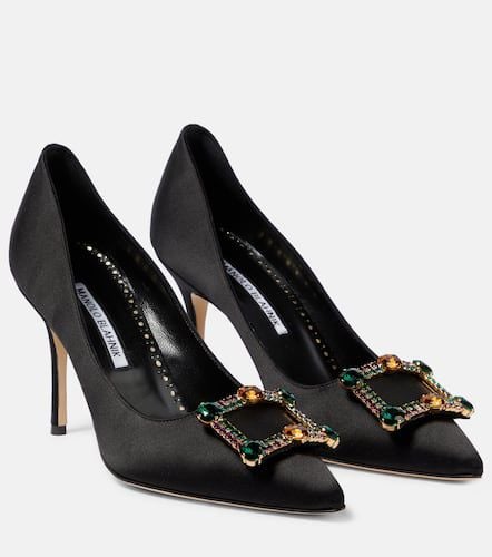 Manolo Blahnik Vitala satin pumps - Manolo Blahnik - Modalova