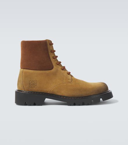 Loewe Sierra suede combat boots - Loewe - Modalova