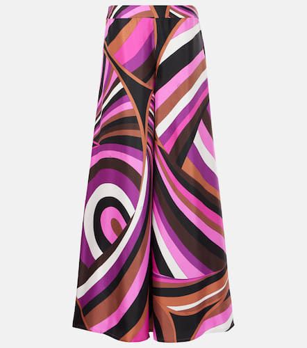 Iride printed silk twill palazzo pants - Pucci - Modalova