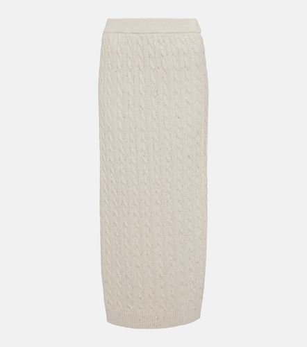 Gonna midi in misto cotone - Brunello Cucinelli - Modalova