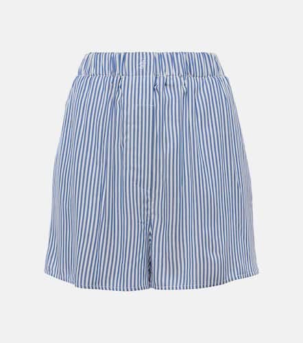 Lui pinstripe high-rise shorts - The Frankie Shop - Modalova