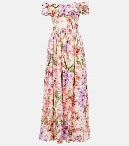 Maxikleid Espliego aus Leinen - Agua by Agua Bendita - Modalova