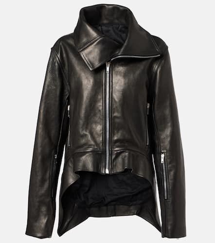 Asymmetric leather jacket - Rick Owens - Modalova