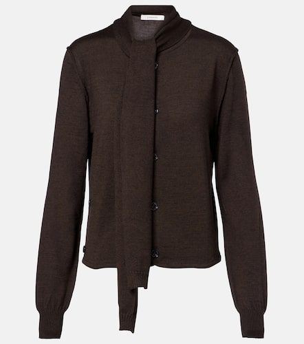 Twisted tie-detail wool-blend cardigan - Lemaire - Modalova