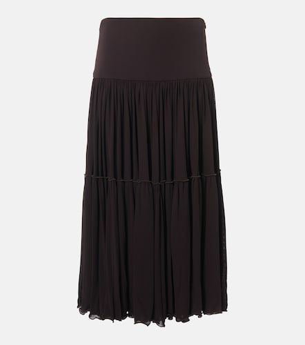 Falda midi de georgette plisada - Jil Sander - Modalova