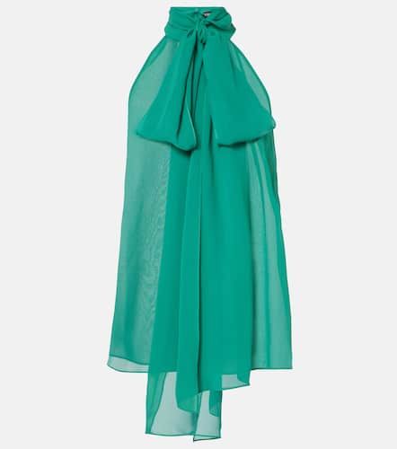 Halterneck silk georgette top - Tom Ford - Modalova