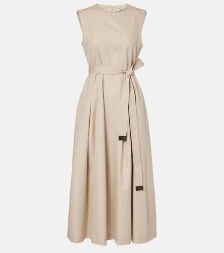 Amina pleated cotton midi dress - 'S Max Mara - Modalova