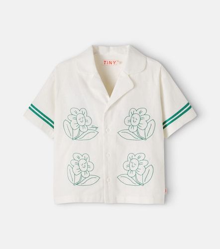Camisa Daisys de lino y algodón bordado - Tinycottons - Modalova