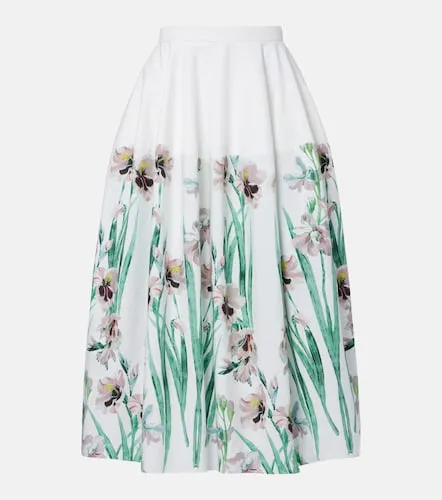 Erdem Floral cotton midi skirt - Erdem - Modalova