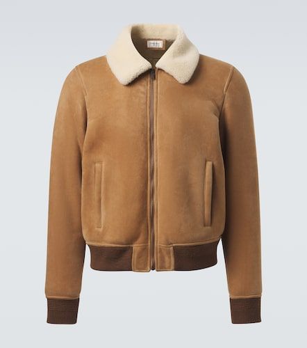 Shearling-lined suede jacket - Saint Laurent - Modalova