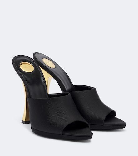 Saint Laurent Leon satin mules - Saint Laurent - Modalova