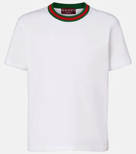 Webstripe cotton jersey T-shirt - Gucci - Modalova