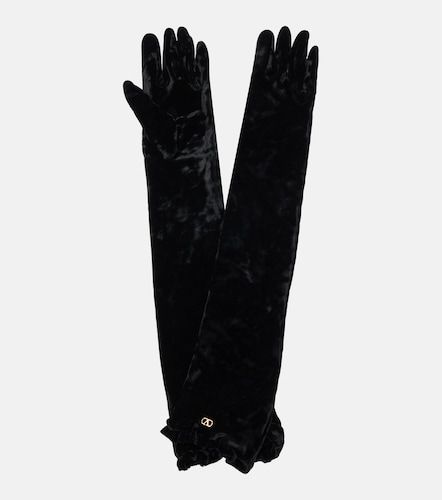 Handschuhe VLogo aus Samt - Valentino Garavani - Modalova