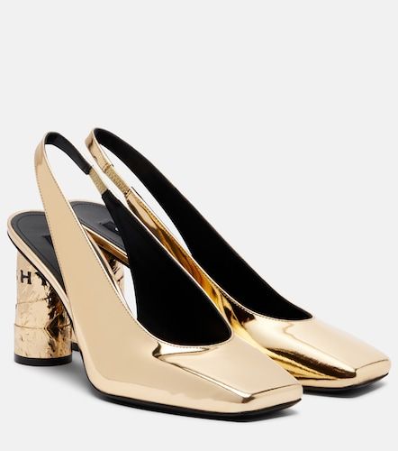 Tape mirrored leather slingback pumps - Givenchy - Modalova