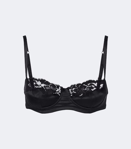 Bralette aus Satin mit Spitze - Dolce&Gabbana - Modalova