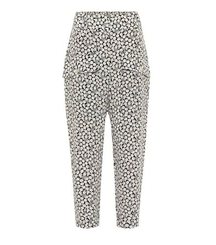 Cecilia printed silk cropped pants - Stella McCartney - Modalova