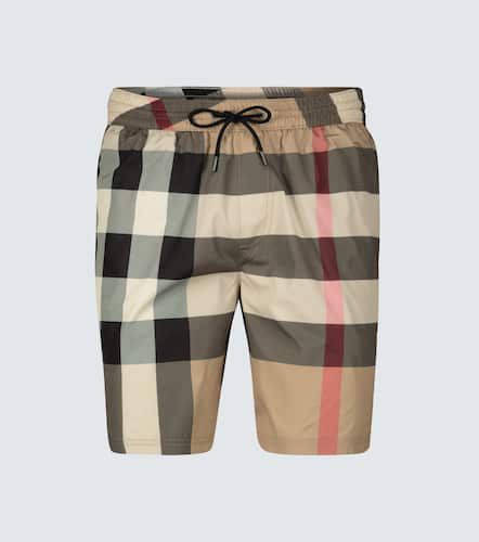 Large check-print swim shorts - Burberry - Modalova