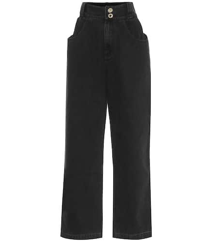 High-rise wide-leg jeans - Alessandra Rich - Modalova