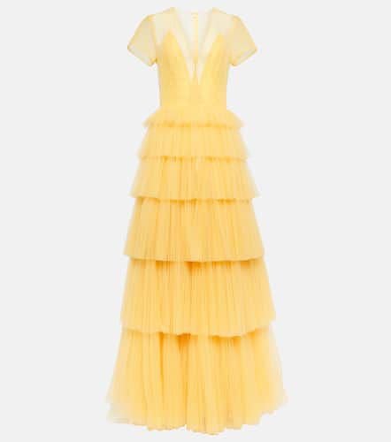 Costarellos Ruffled tulle gown - Costarellos - Modalova