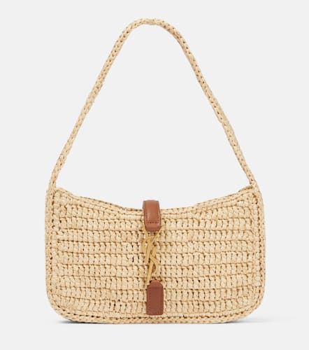 Le 5   7 Mini raffia shoulder bag - Saint Laurent - Modalova