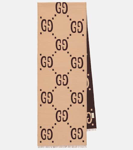 GG jacquard wool and silk scarf - Gucci - Modalova