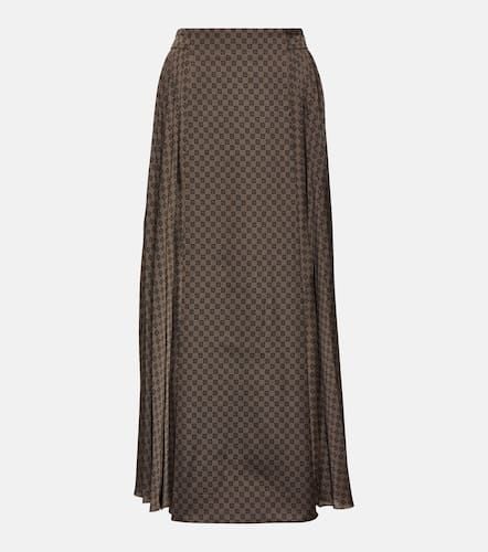 Monogram jacquard midi skirt - Balmain - Modalova