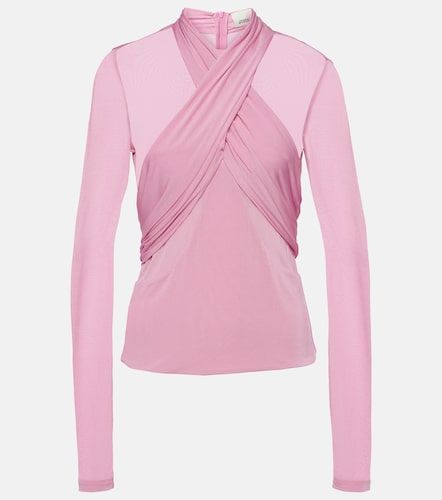 Resly draped semi-sheer jersey top - Isabel Marant - Modalova