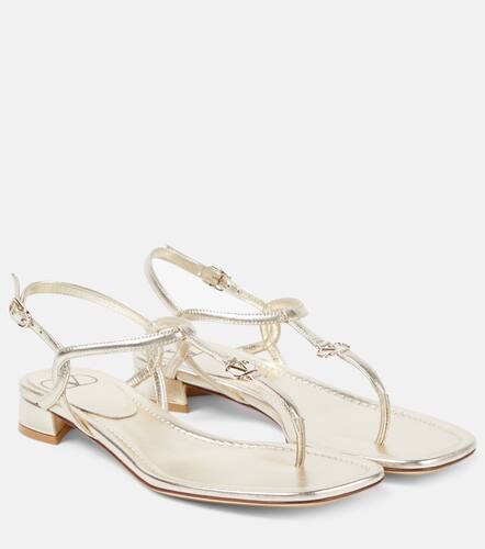 VLogo metallic leather thong sandals - Valentino Garavani - Modalova