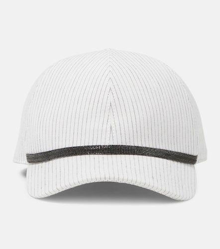 Linen and cotton baseball cap - Brunello Cucinelli - Modalova