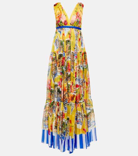 Vestido de fiesta Portofino en chifón de seda - Dolce&Gabbana - Modalova