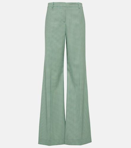 Checked mid-rise wide-leg pants - Etro - Modalova