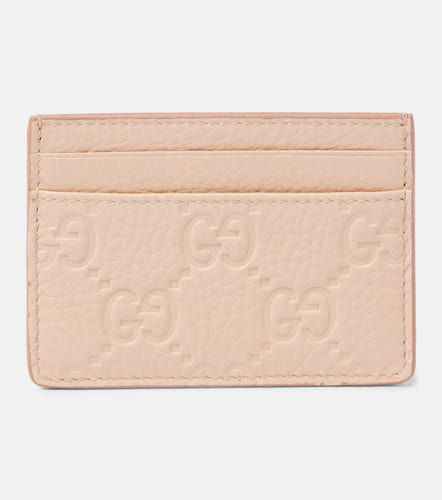 GG debossed leather card holder - Gucci - Modalova