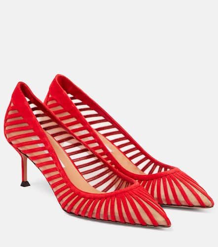 Passions 65 suede and mesh pumps - Aquazzura - Modalova