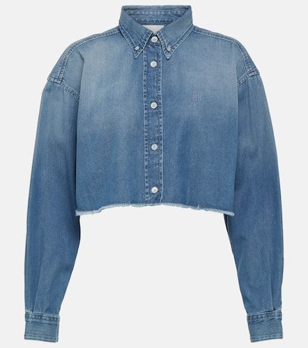 Givenchy 4G cropped denim shirt - Givenchy - Modalova