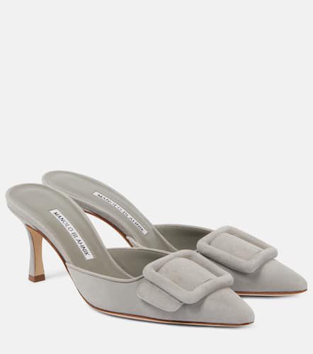 Manolo Blahnik Maysale suede mules - Manolo Blahnik - Modalova