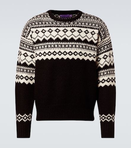 Pullover in cashmere con intarsio - Ralph Lauren Purple Label - Modalova