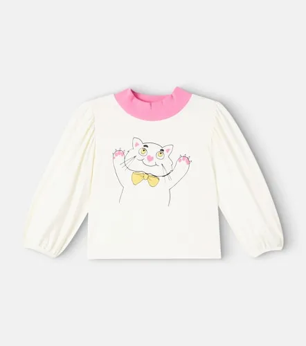 Sudadera en mezcla de algodón estampada - Mini Rodini - Modalova