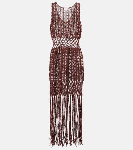 Fringed cotton minidress - Anna Kosturova - Modalova