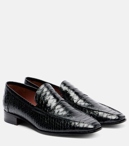 Vincent croc-effect leather loafers - Paris Texas - Modalova