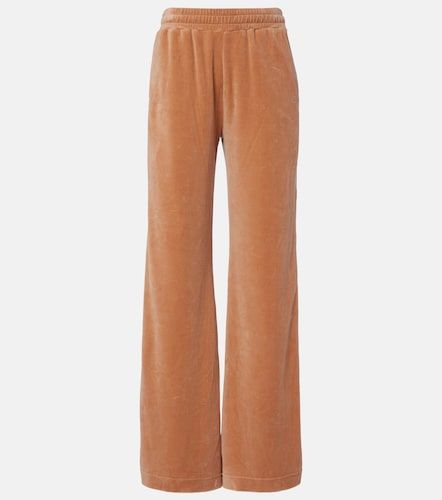 Cotton-blend velour sweatpants - Chloe - Modalova